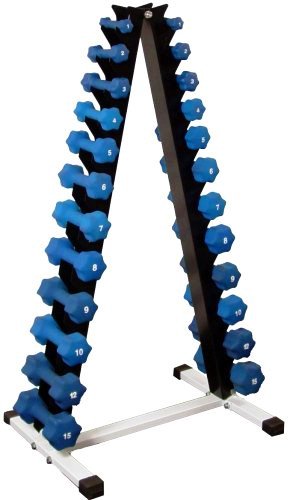 Neoprene Dumbbell Set with Rack V63187