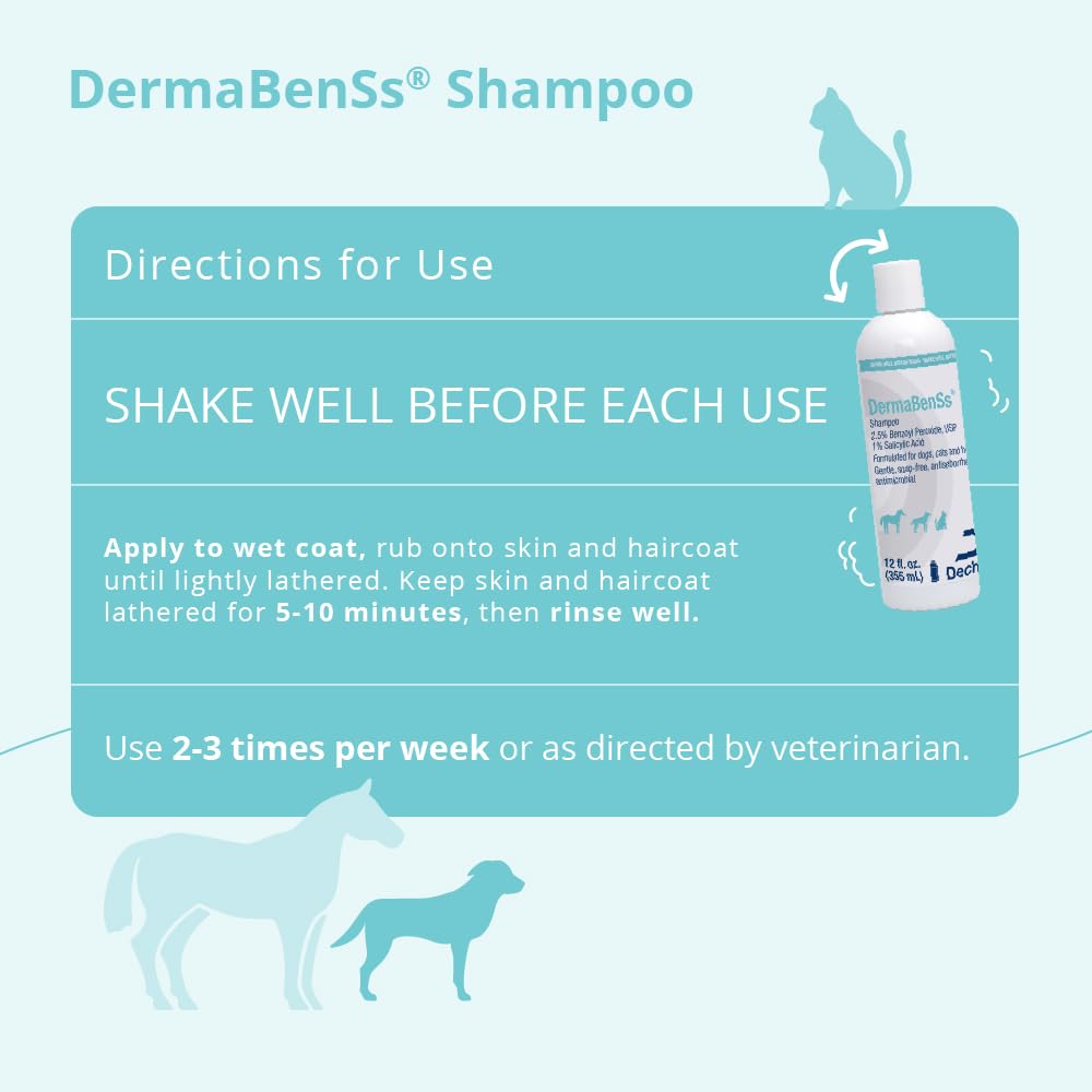 Shampoo for Dogs, Cats and Horses, 12 Fl Oz U23513