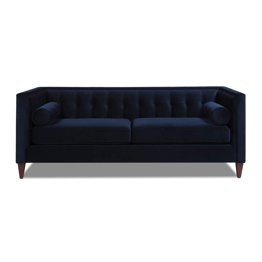 Dark Navy Blue Performance Velvet Tufted Sofa H517044