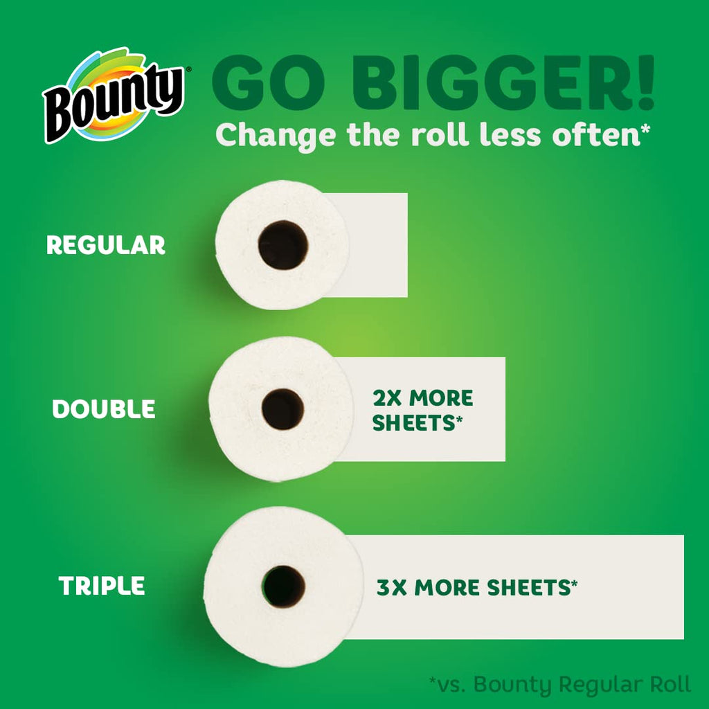 White Paper Towels, 6 Double Rolls T418028