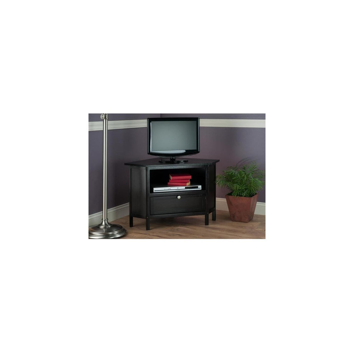 Corner TV Stand up to 27" Espresso F58254