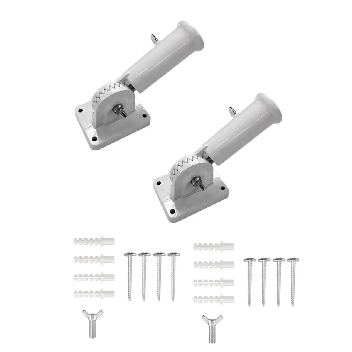 2 PCS Aluminum Adjustable Flag Pole R8882