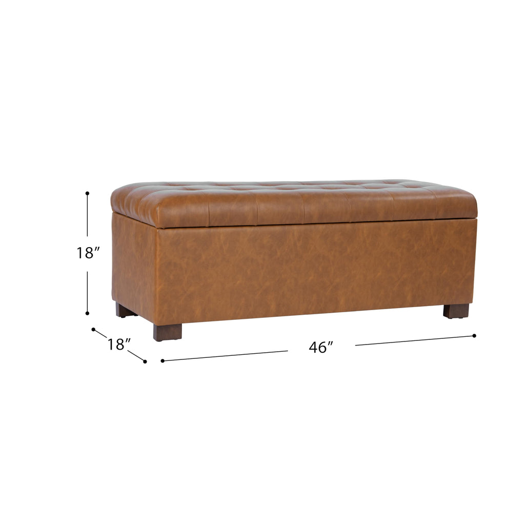 46" Tufted Storage Bench M9494
