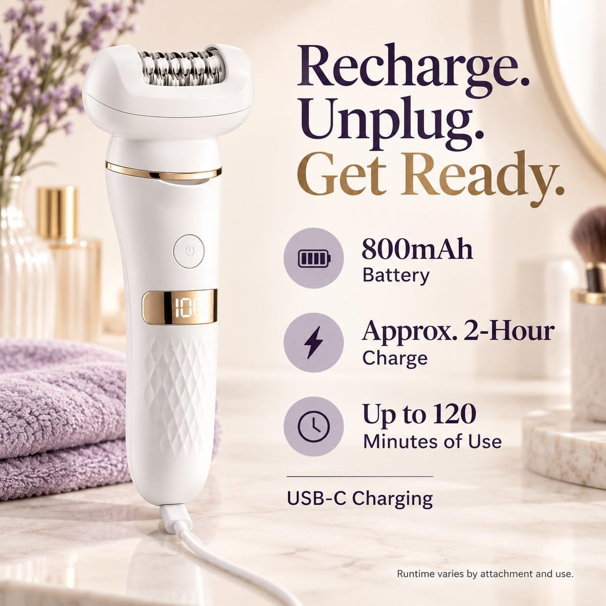 5-in-1 Electric Shaver IPX7 Waterproof Y749
