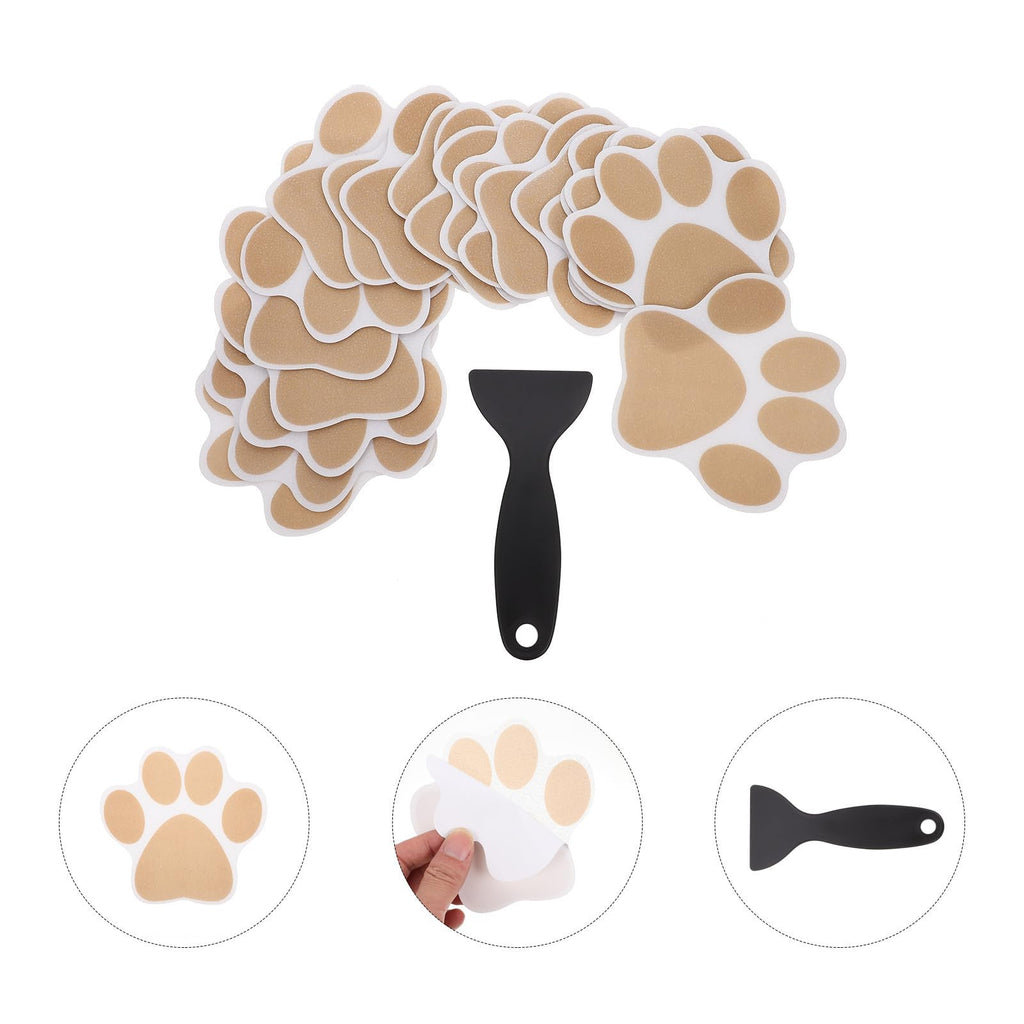 Dog Paw Non Slip Bathtub Stickers with Scraper J72232