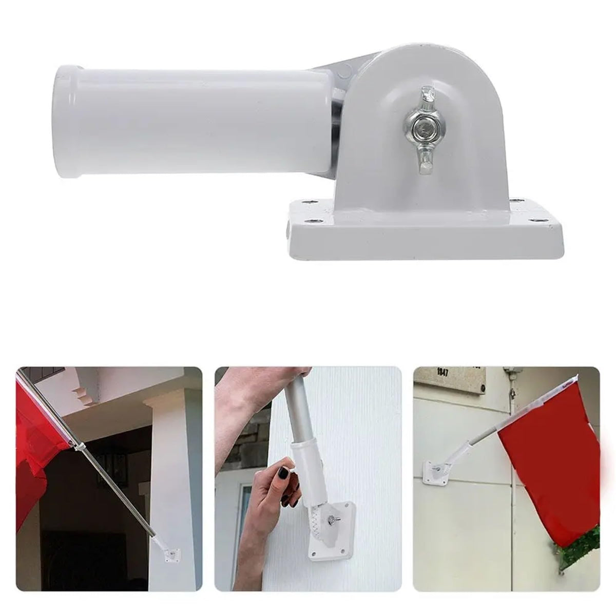 2 PCS Aluminum Adjustable Flag Pole R8882