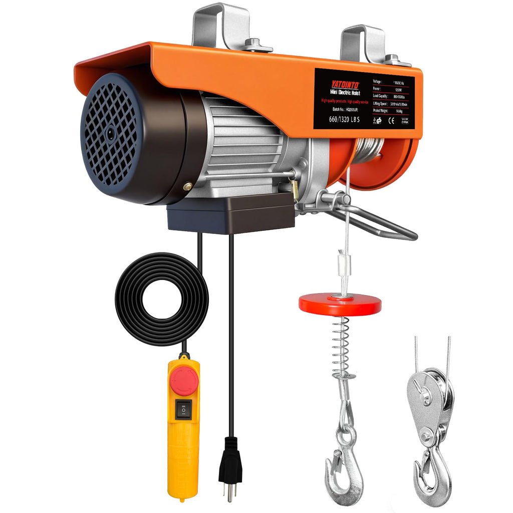 1320Lbs Electric Hoist with 13ft Remote Control F800687