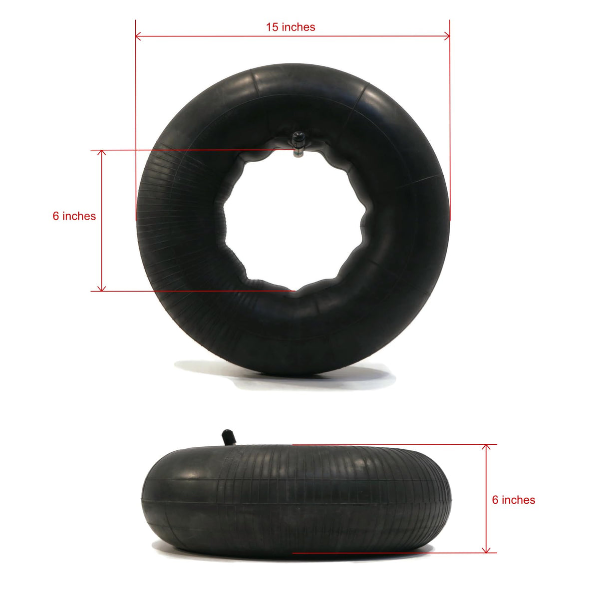 4-Pack 15x6.00-6 Tire Inner Tube with TR13 Straight Stem B77876
