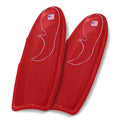 Red 48 Inch Plastic Toboggan Snow Sled Z2391