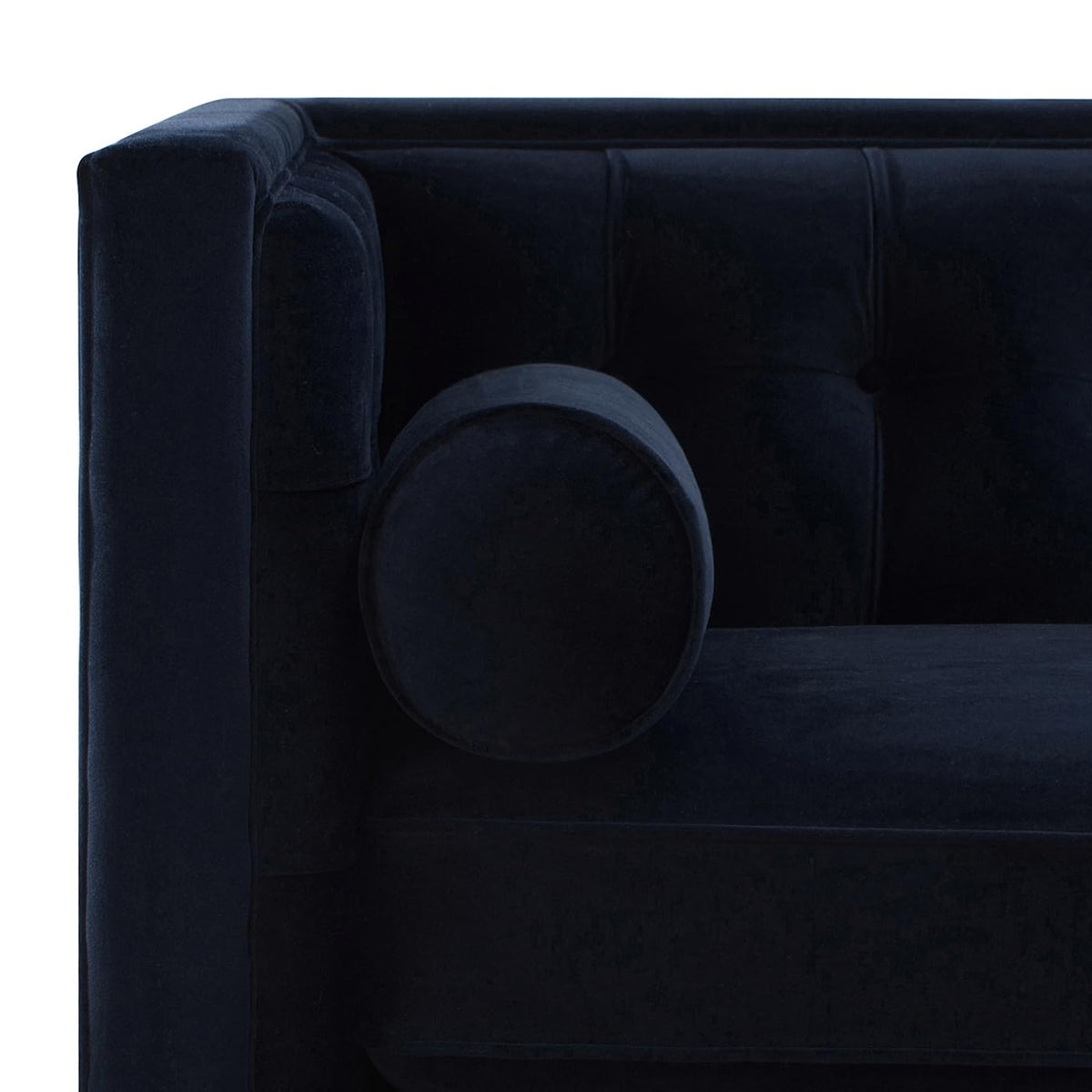 Dark Navy Blue Performance Velvet Tufted Sofa H517044