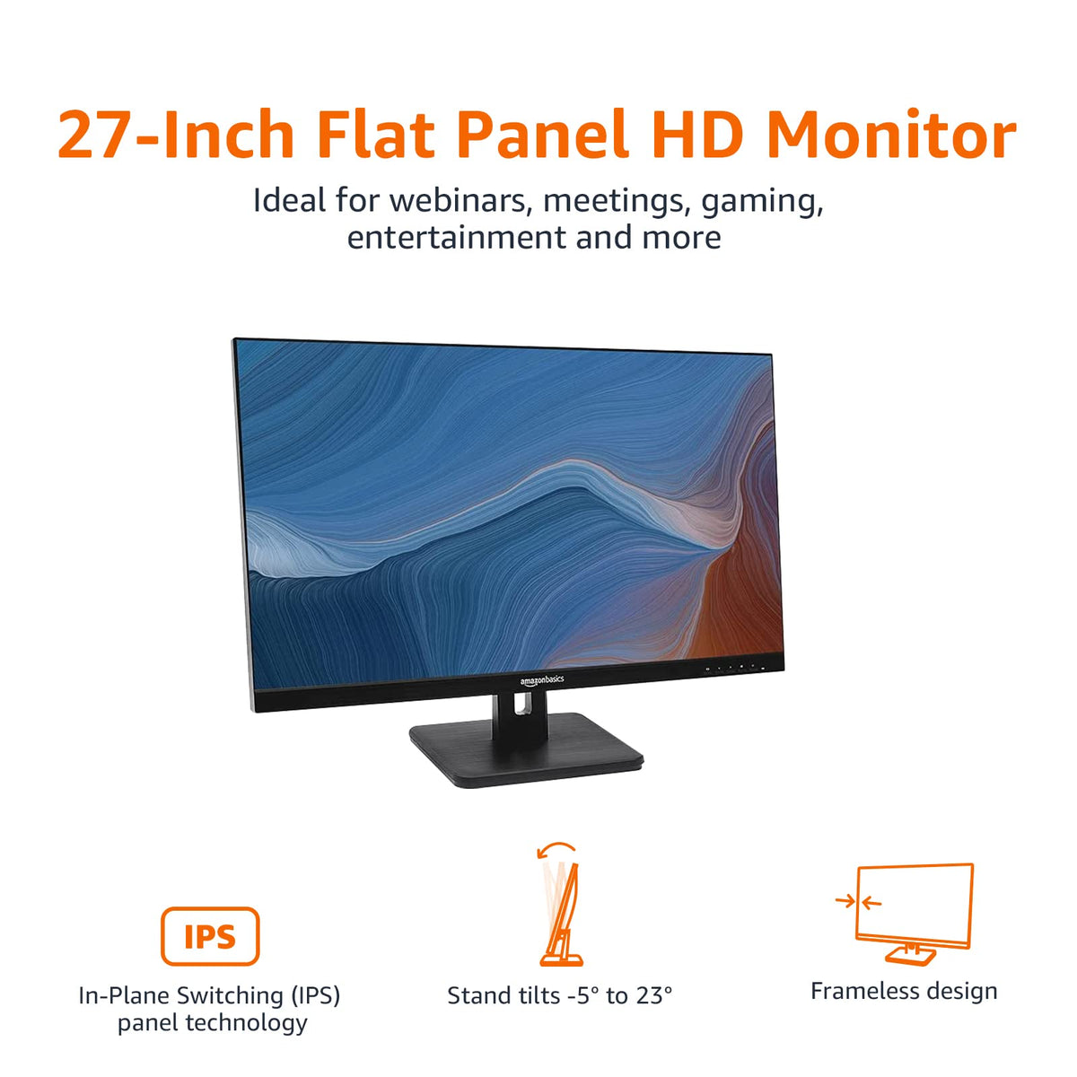 27 in IPS Monitor, Full HD 1080P, 75 Hz, Black L215
