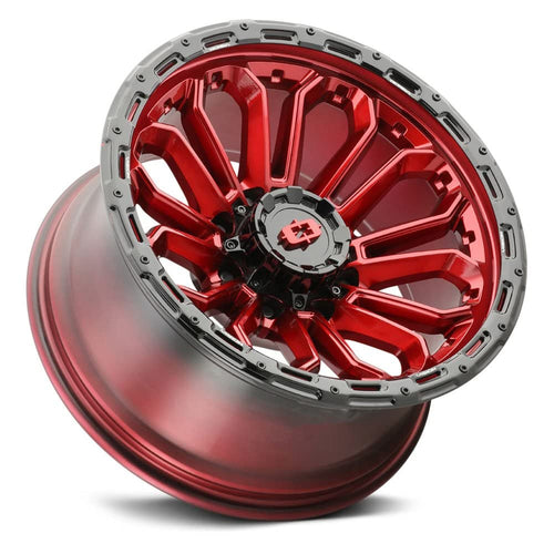 20x10 8x6.5" -25mm Red Wheel Rim N194585