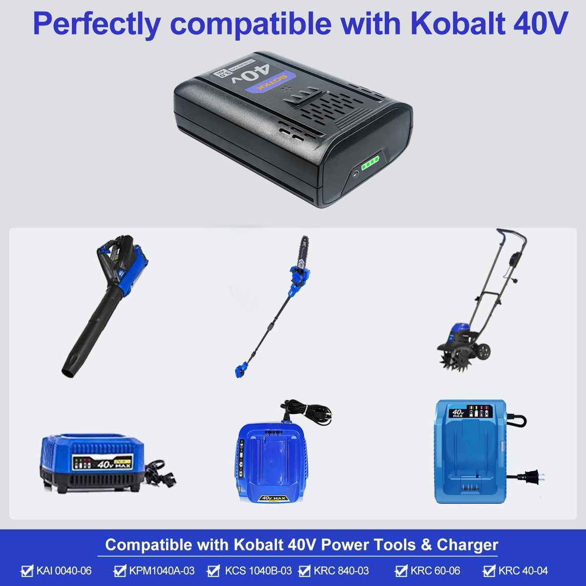 40V 3000mAh Replacement Battery V722