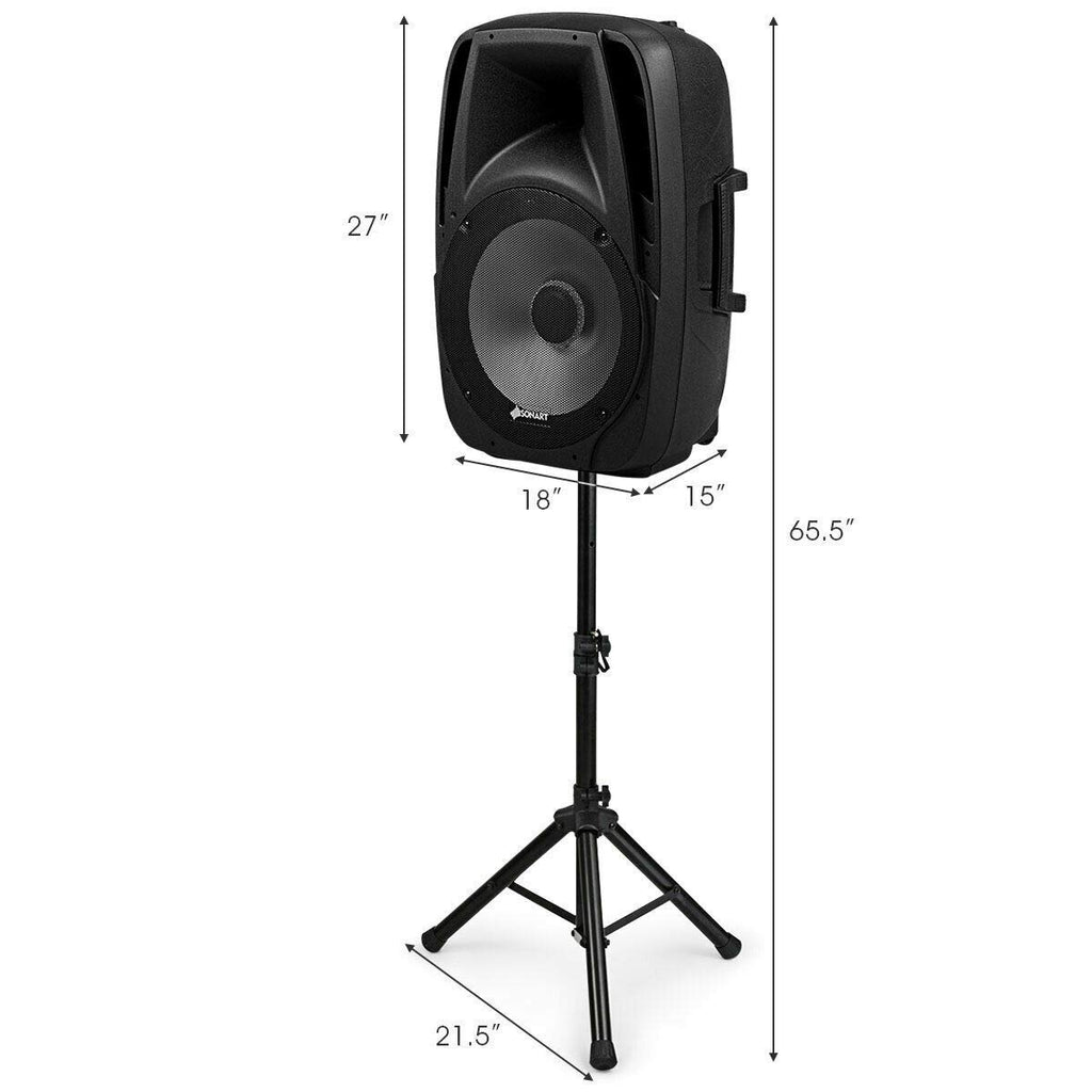15" 1500W 2-Way Portable PA Speaker System I7132