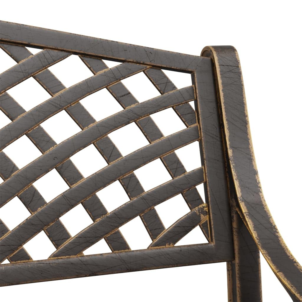 Cast Iron Metal Garden Bench with Antique Bronze Finish R68000