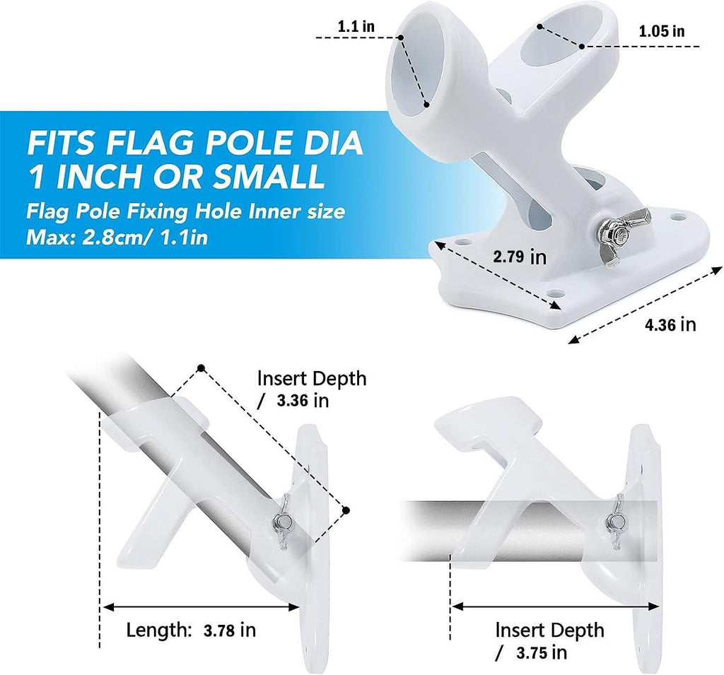 Heavy Duty Aluminum Flag Pole Holder A57603