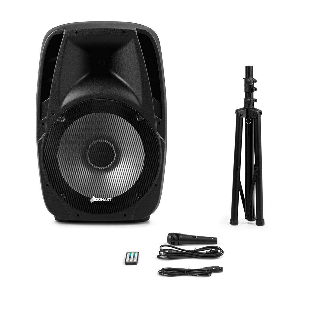 15" 1500W 2-Way Portable PA Speaker System I7132