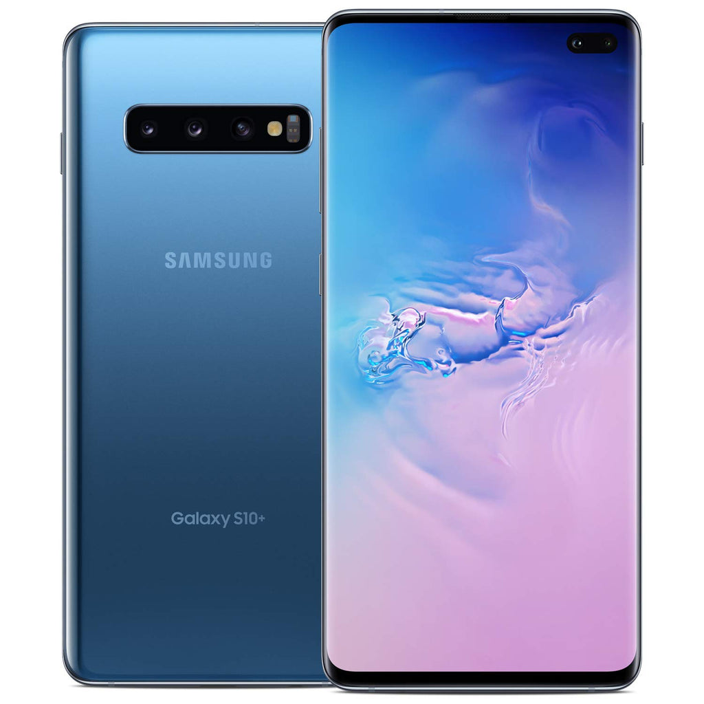 128GB Prism Blue Unlocked Smartphone with Charging Pad and Screen Protector E76432