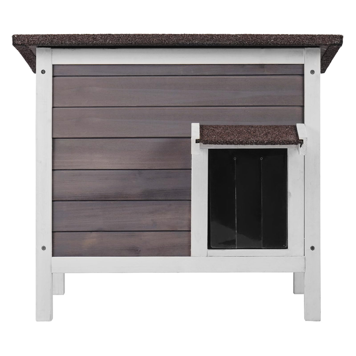 Weatherproof Wooden Outdoor Cat House J742