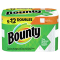 White Paper Towels, 6 Double Rolls T418028