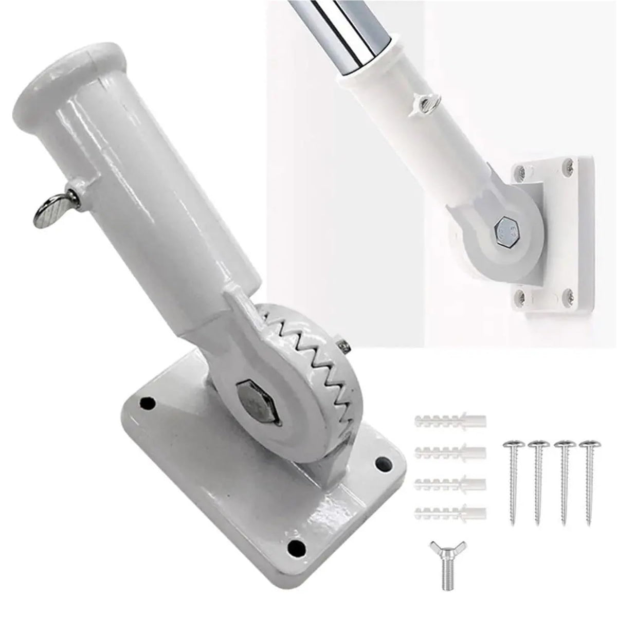 2 PCS Aluminum Adjustable Flag Pole R8882