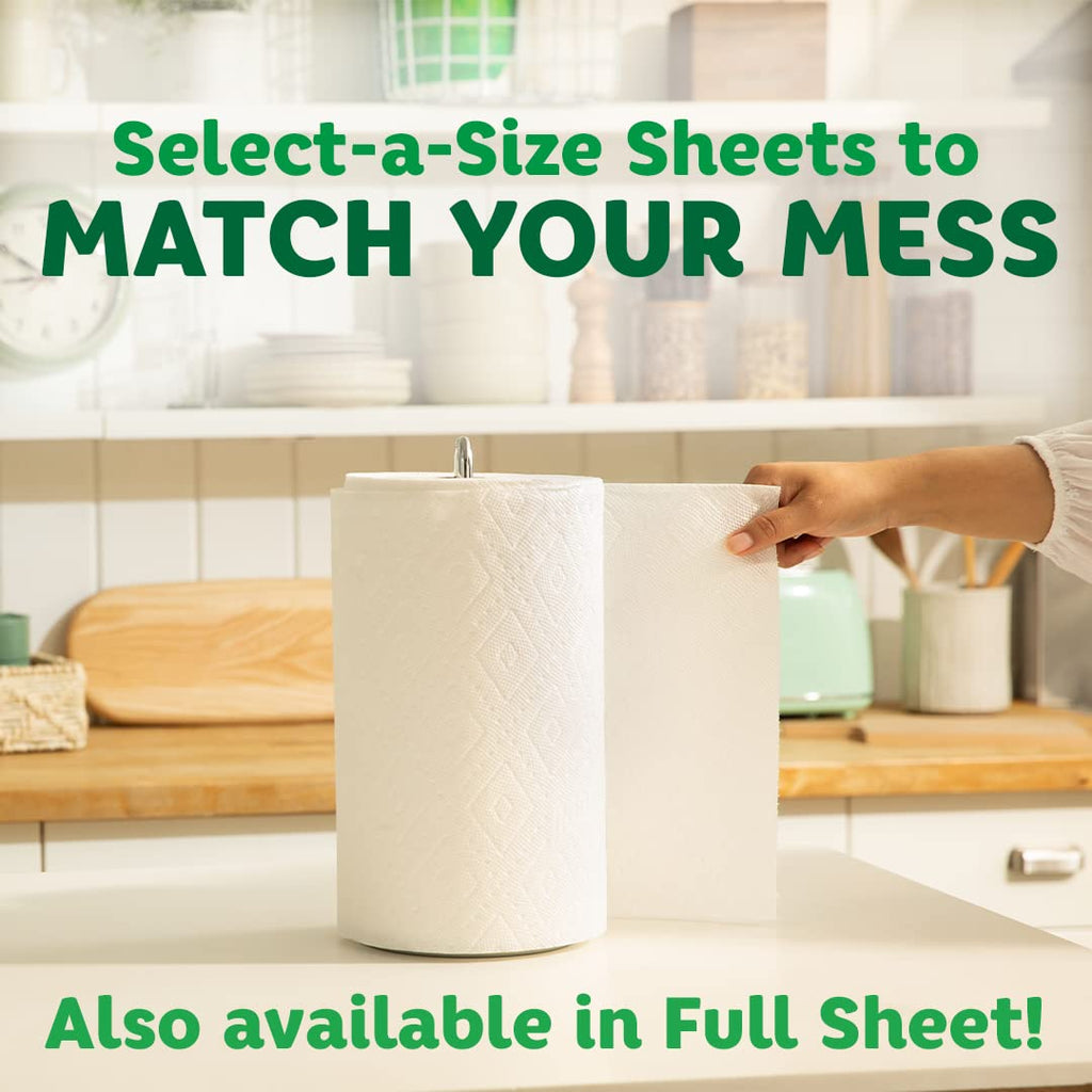 White Paper Towels, 6 Double Rolls T418028