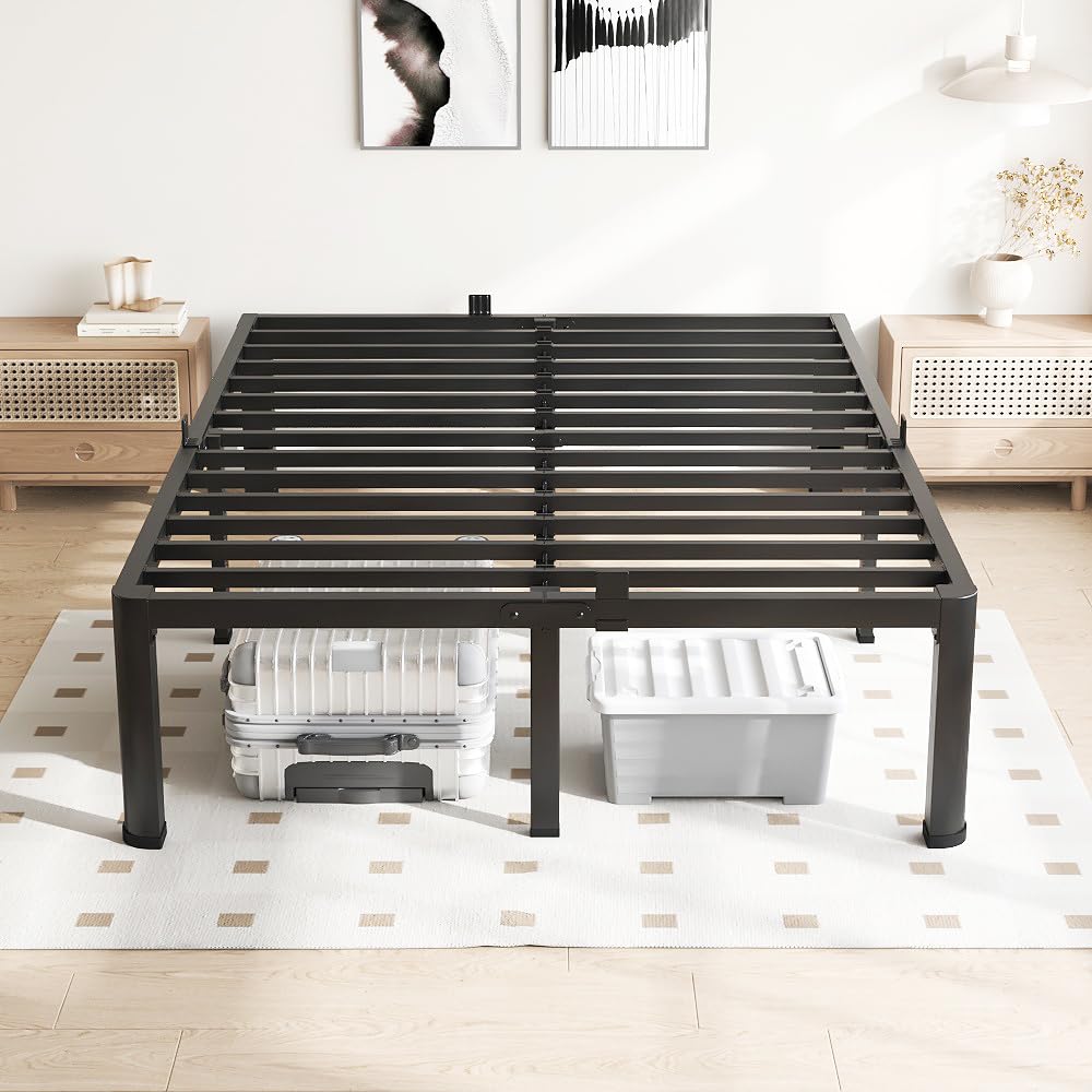18 Inch Queen Bed Frame with Round Corners Z453