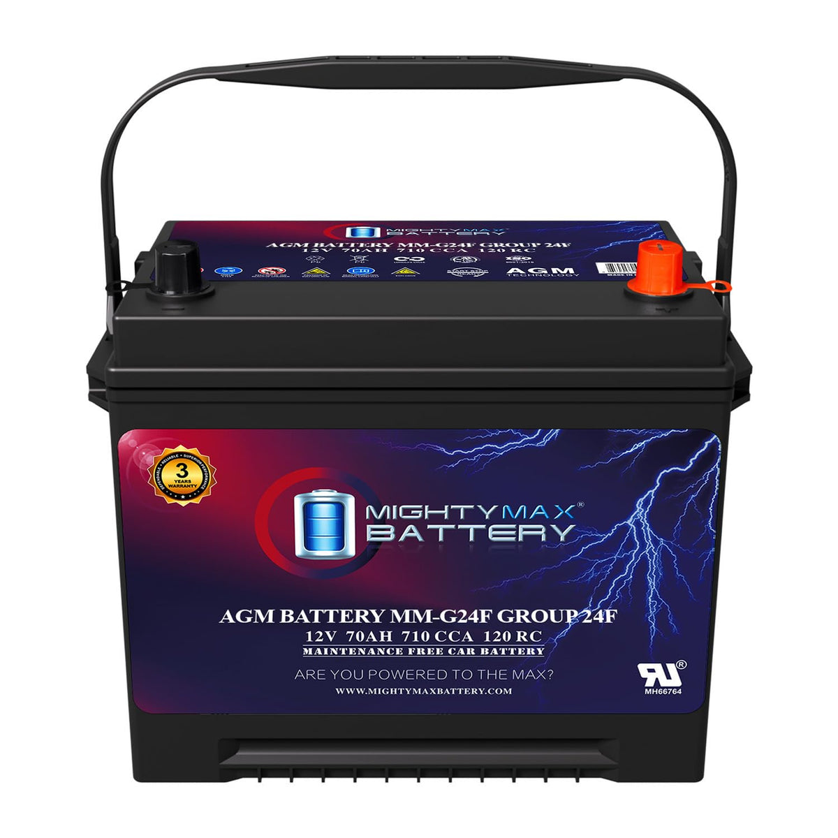 12V 70Ah AGM Replacement Battery W29987