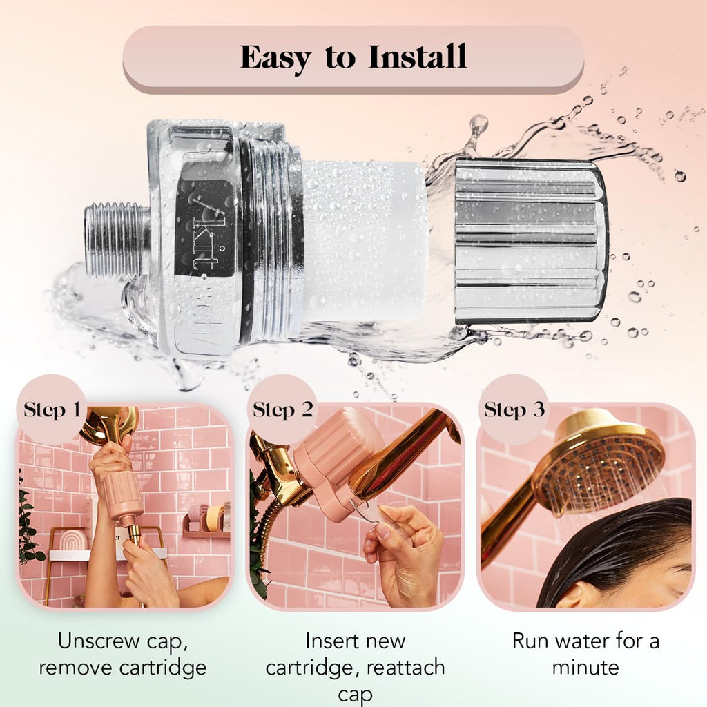 Castor Oil Shampoo + Coconut Oil Conditioner and Shower Filter Bundle C71591