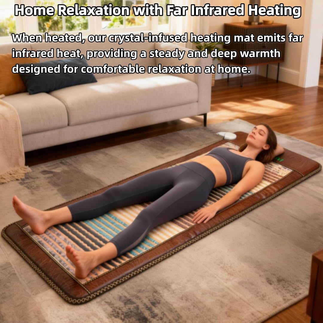 5-Gemstone Far Infrared Heating Mat Q9408