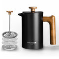 French Press Coffee Maker, 21oz, Black W237860