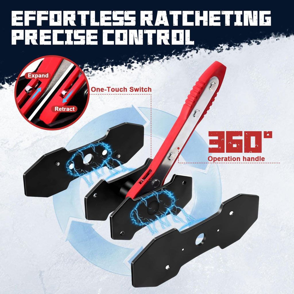 Brake Caliper Compression Tool with 2 Steel Plates V287