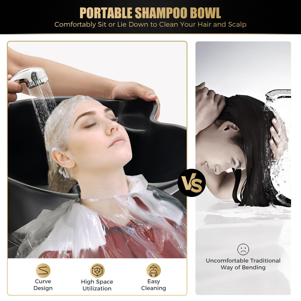 Portable Freestanding Upright Shampoo Basin M716