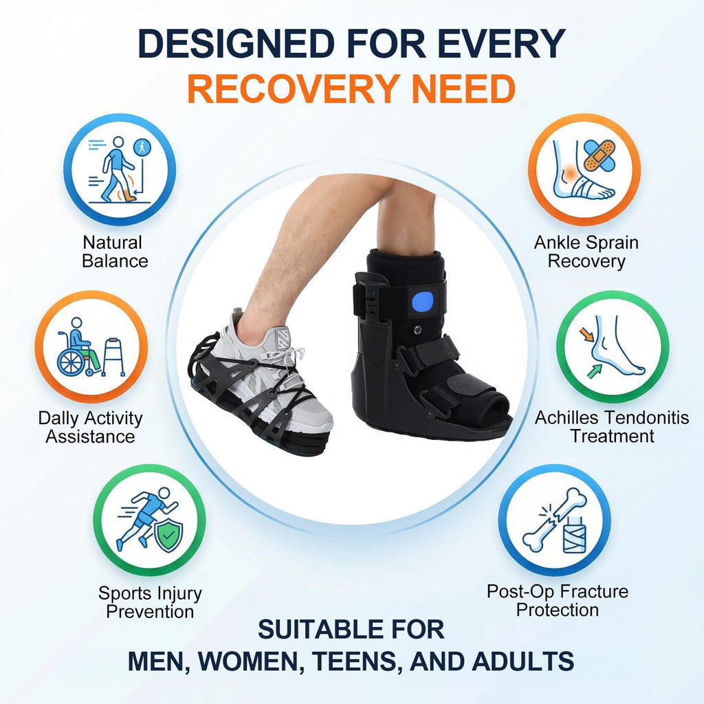 Inflatable Air Cam Walker Fracture Boot with Adjustable Shoe Lift Q1588