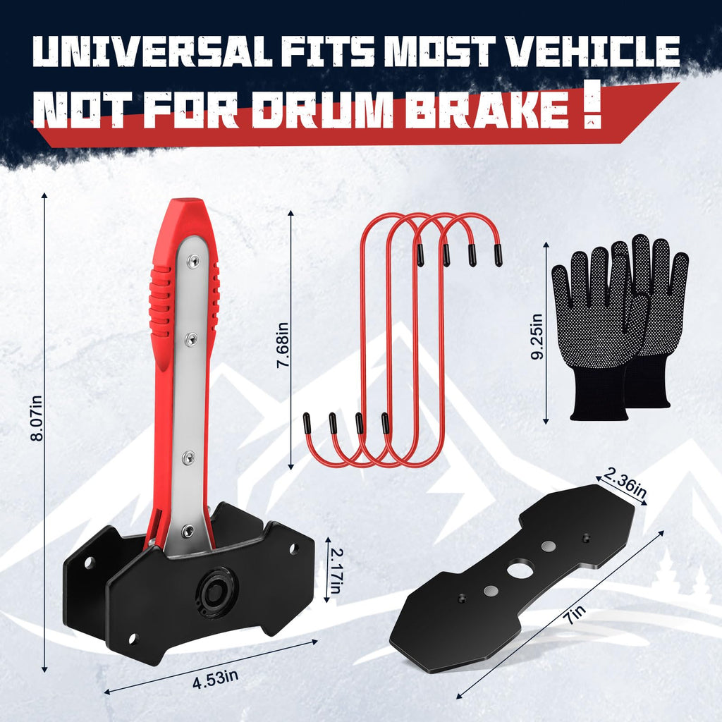 Brake Caliper Compression Tool with 2 Steel Plates V287