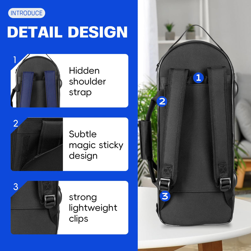 Lightweight Trumpet Case Soft Gig Bag Backpack I4821