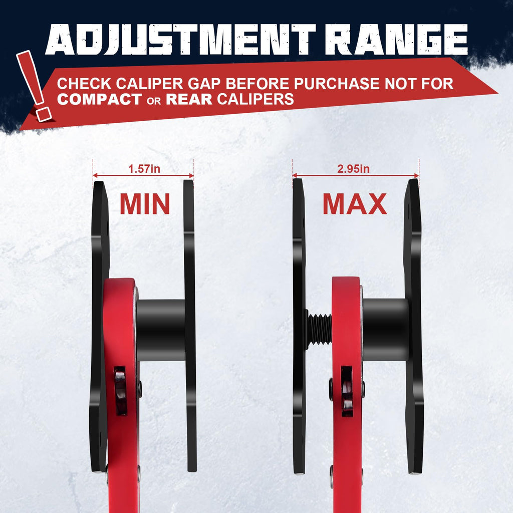 Brake Caliper Compression Tool with 2 Steel Plates V287