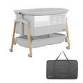 Portable Bassinet with Wheels and Storage Basket A16604