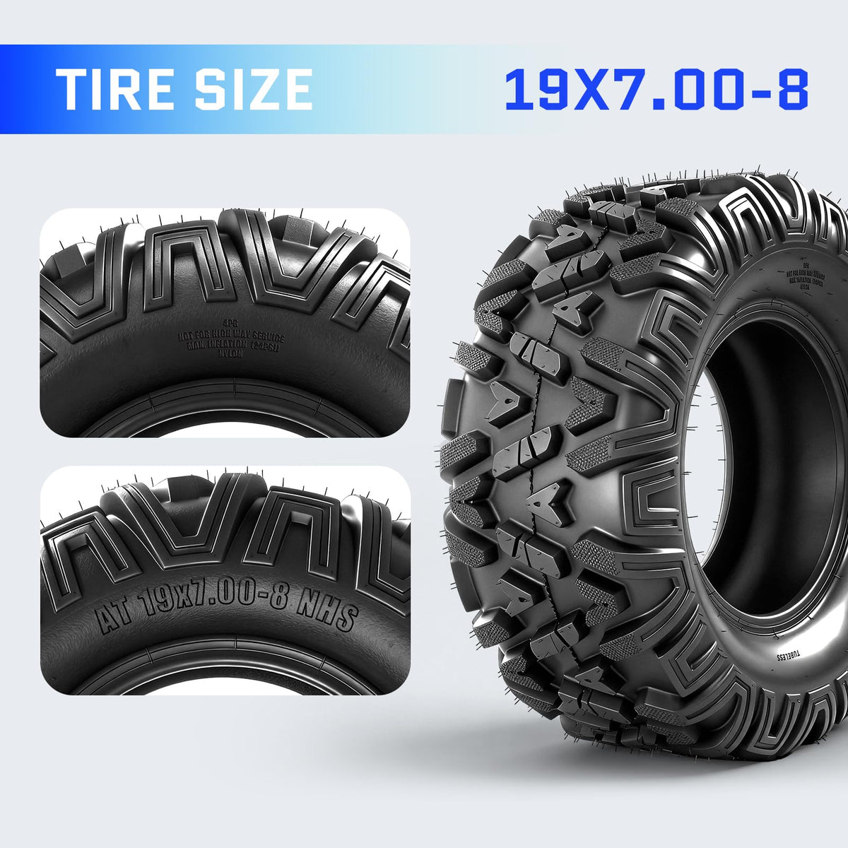 19x7-8 All-Terrain ATV Tires Pack of 2 X5789