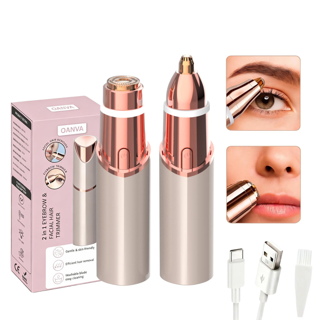 2 in 1 Facial & Eyebrow Hair Trimmer C195627