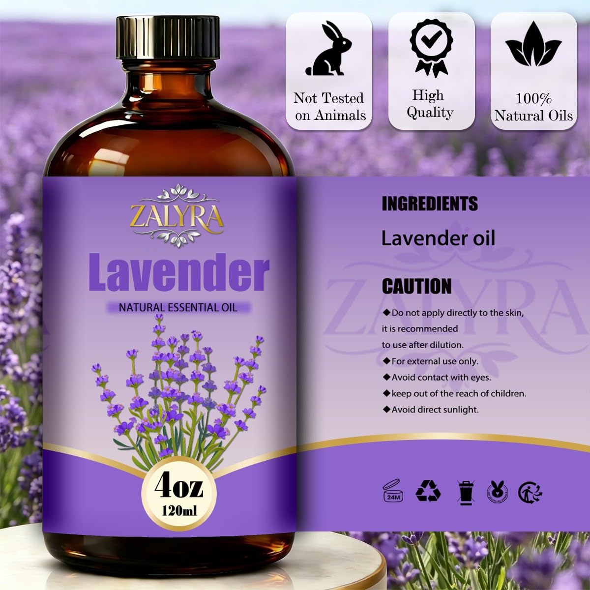 Gardenia & Lavender Essential Oil 4 Fl Oz + 0.33 Fl Oz E882