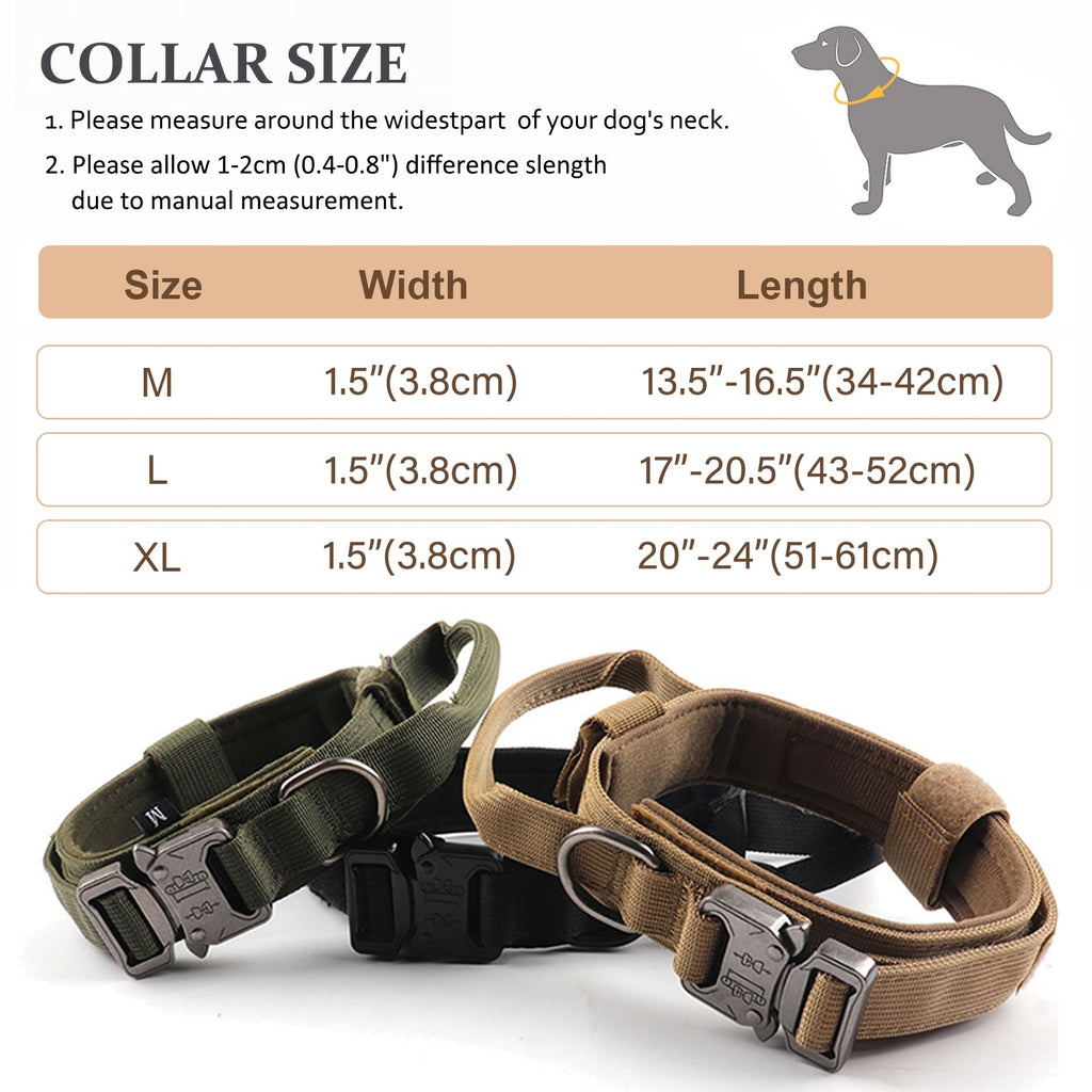 Adjustable Nylon Tactical Dog Collar I170725