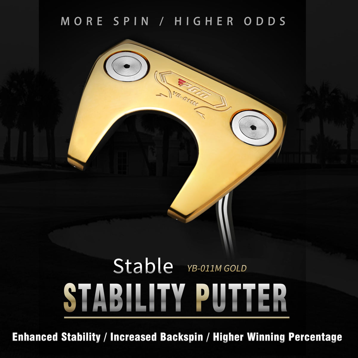 CNC-Milled Low-CG Golf Putter with Alignment Line & Oversized Grip T494