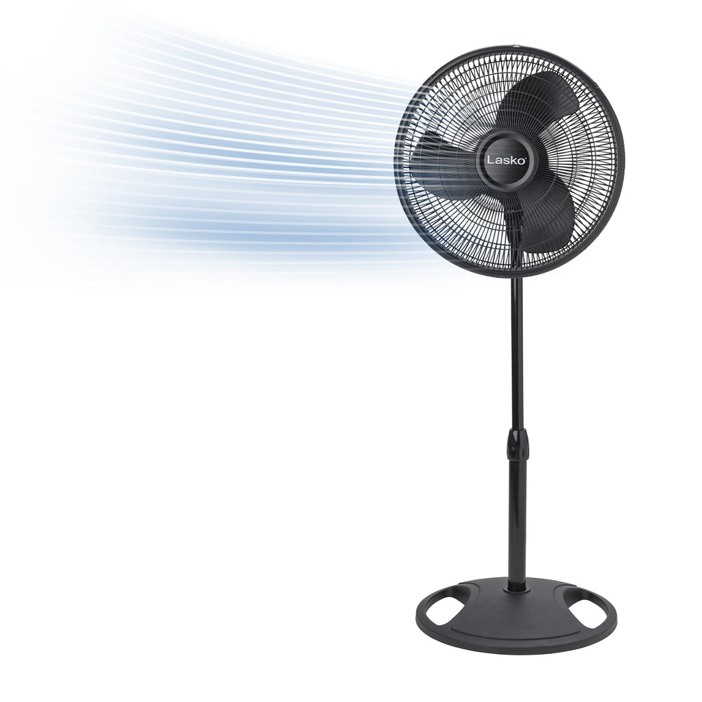Oscillating Standing Pedestal Fan 16" Black Y252097