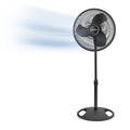 Oscillating Standing Pedestal Fan 16" Black Y252097