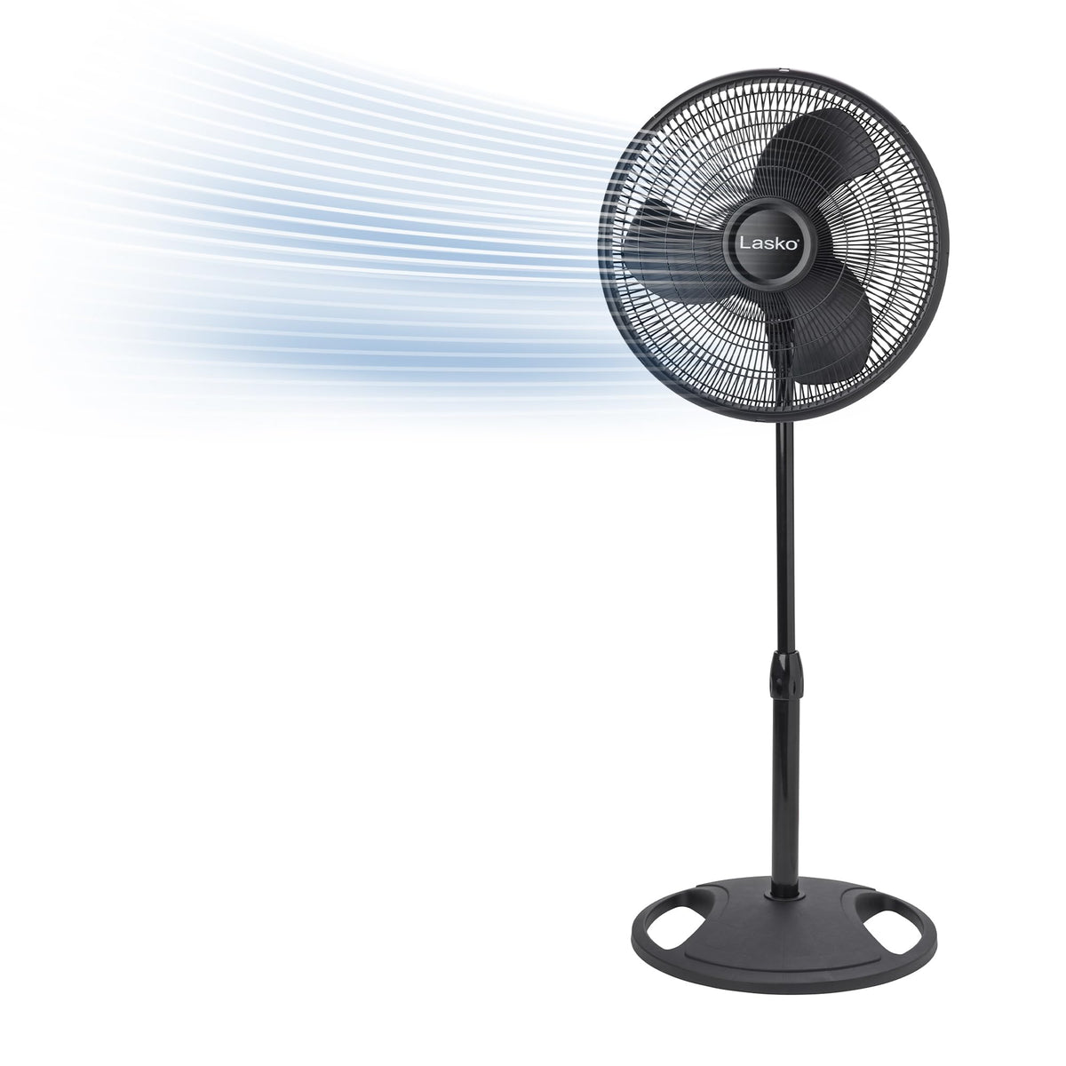 Oscillating Standing Pedestal Fan 16" Black Y252097