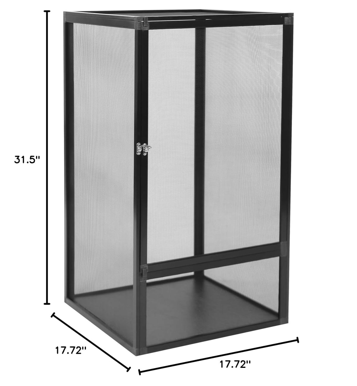 17.7x17.7x31.5 inch Aluminum Alloy Mesh Reptile Terrarium Q615688