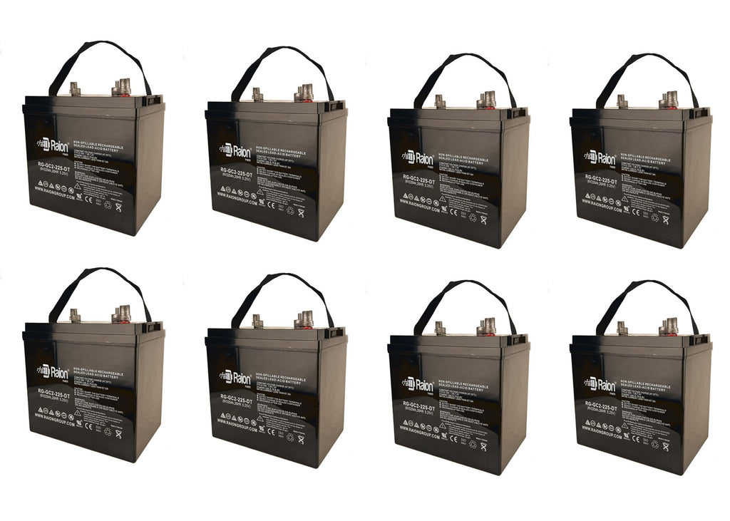 6V 225Ah Rechargeable AGM Battery 8 Pack W814159