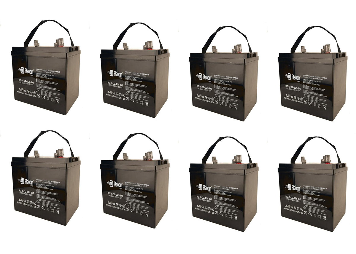 6V 225Ah Rechargeable AGM Battery 8 Pack W814159