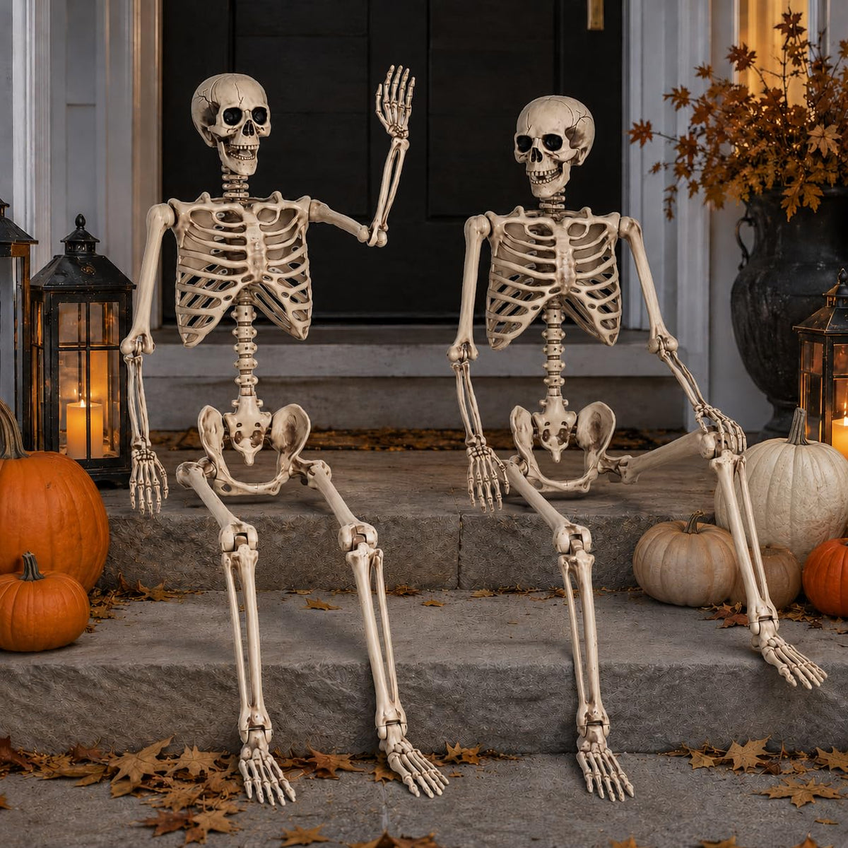5.4 Ft Life Size Posable Skeleton Q43509